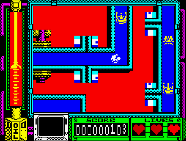 Thing Bounces Back - ZX Spectrum game screenshot (1987) by Gremlin Graphics
